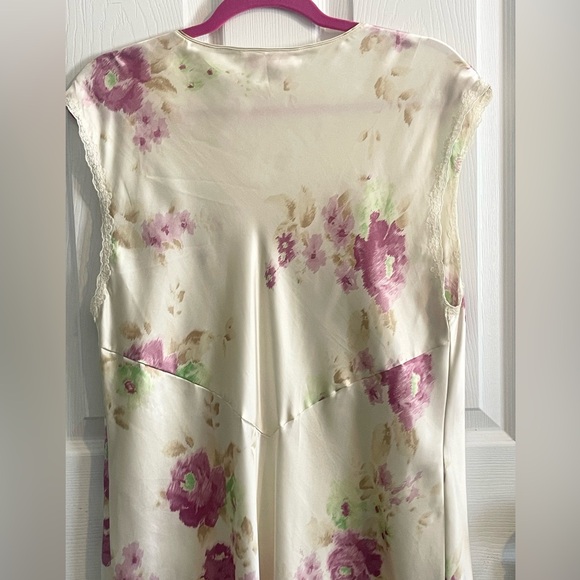 Oscar de la Renta women’s floral silky nightgown Large - Picture 4 of 6